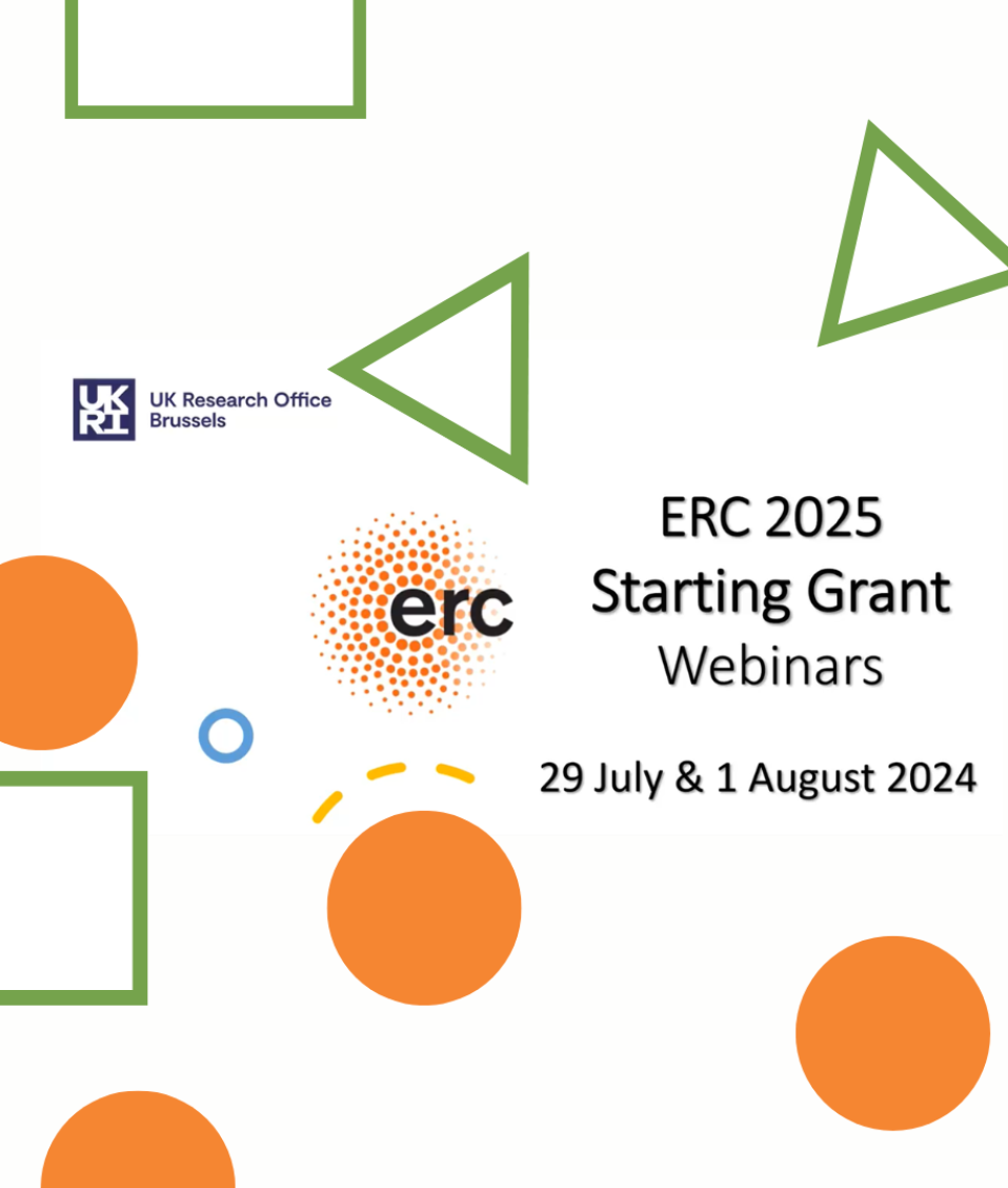 Webinarios ERC Starting Grant 2025 29 julio y 1 agosto 2025